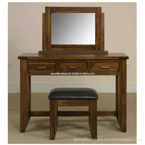 Dressing Table with Stool & Pedestal Mirror